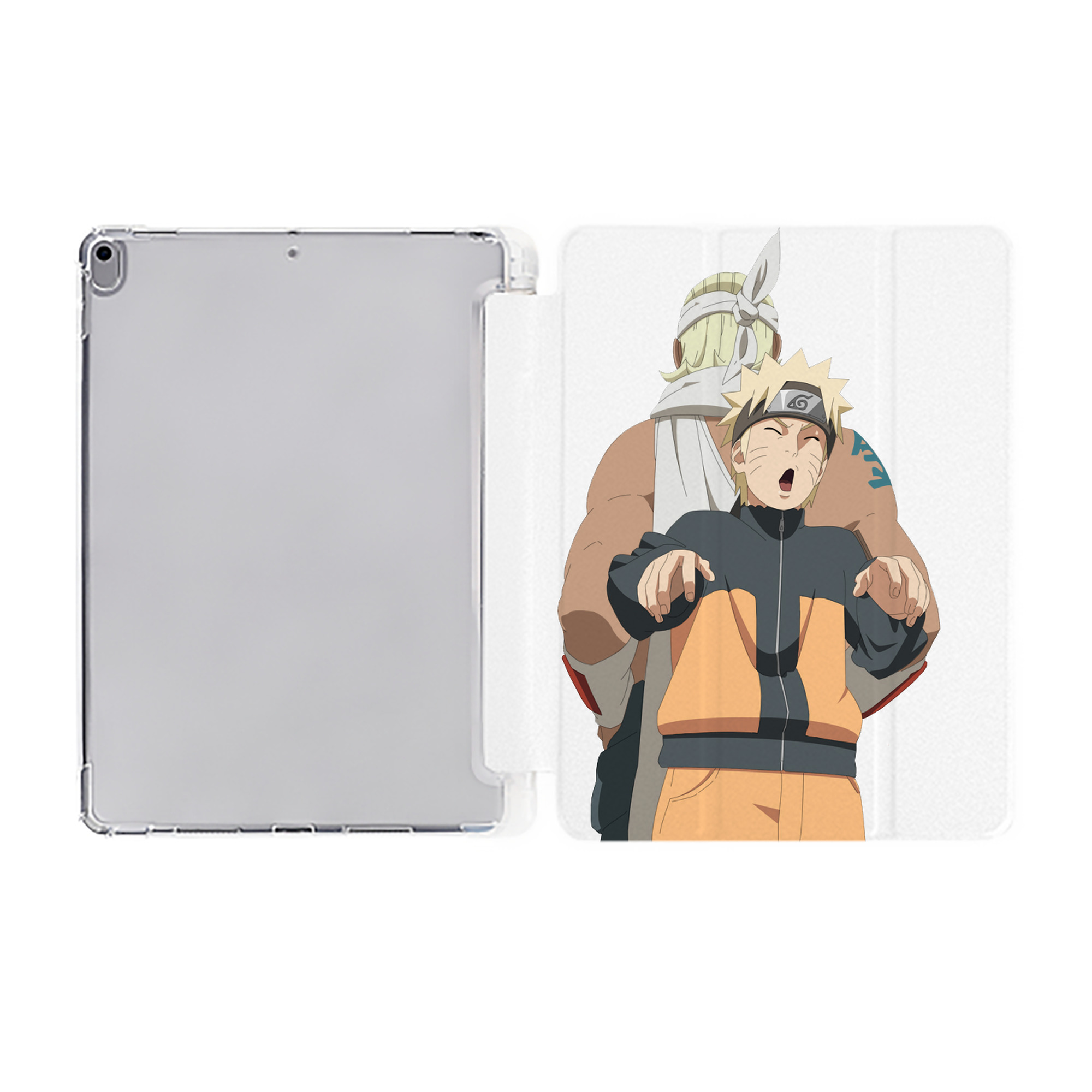 （画像用） NARUTO -ナルト- うずまき ナルト Uzumaki Naruto IPad ケース ペン収納付き 三つ折りスタンド PUレザー×シリコン 対応機種9.5/10.5/10.9インチ